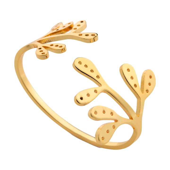 Mistletoe servetring 2-pack, Brass Cooee Design