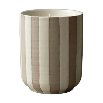 Burn geurkaars 60 u. - Stripe creme - DBKD