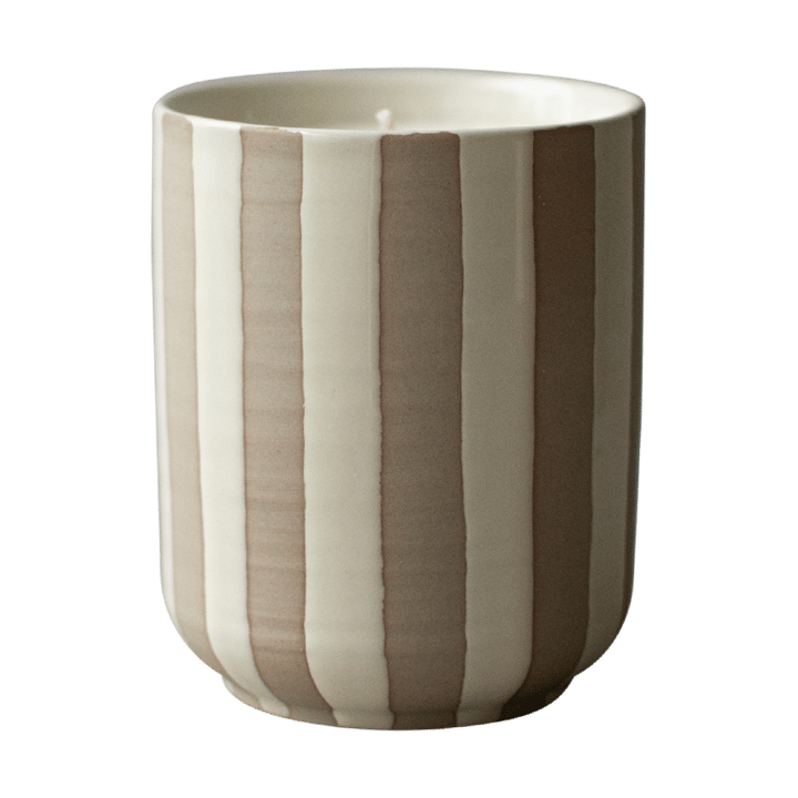 Burn geurkaars 60 u. - Stripe creme - DBKD