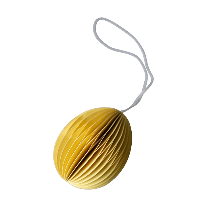 Ovoid paashanger papier 7 cm - Yellow - DBKD