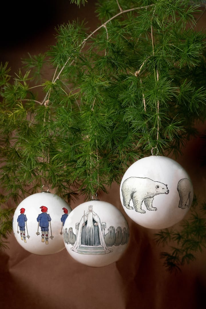 Elsa Beskow kerstballen 3-pack - King Winter - Design House Stockholm