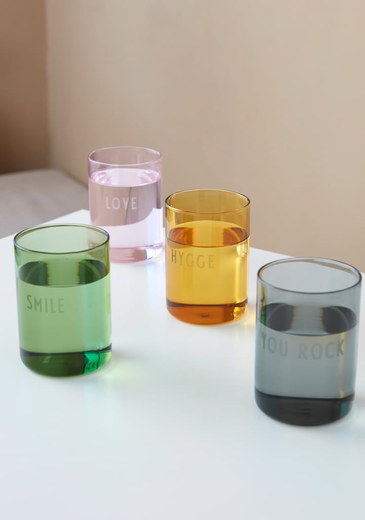 Design Letters favoriete glas 35 cl, Hygge-mustard Design Letters