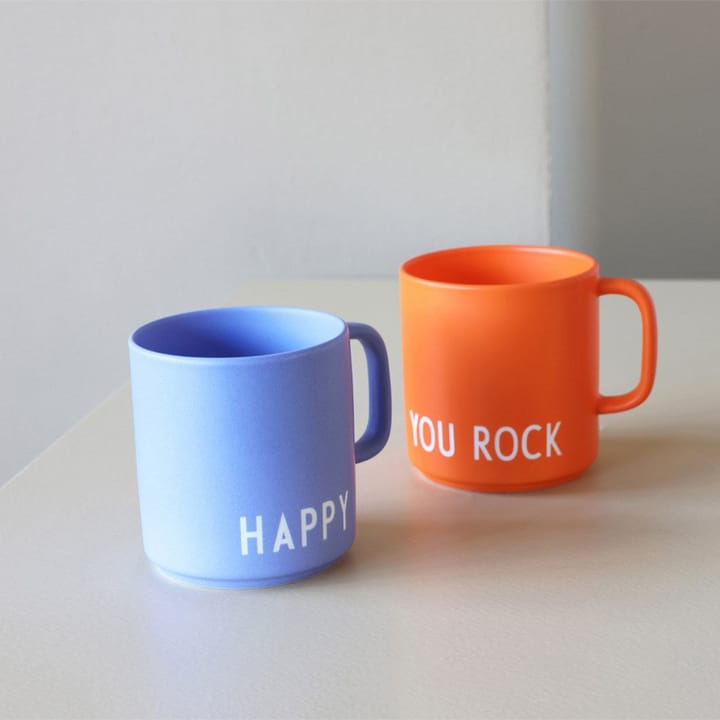 Design Letters lievelingsbeker met oor 25 cl, Orange Design Letters