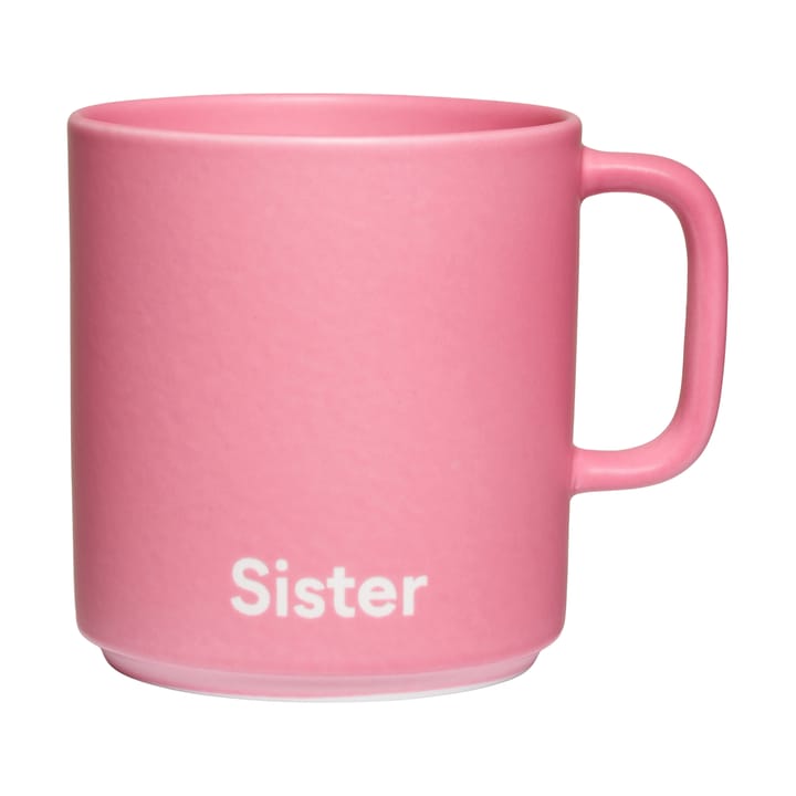 Design Letters VIP lievelingsbeker met oor 25 cl - Sister-pink - Design Letters