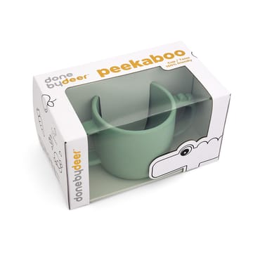 Croco peekaboo beker 17 cl - Groen - Done by deer