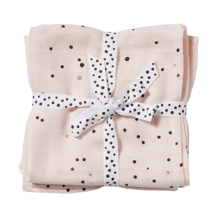 Dreamy Dots hydrofiele doek 120x120 cm 2-pack, Powder Done by deer