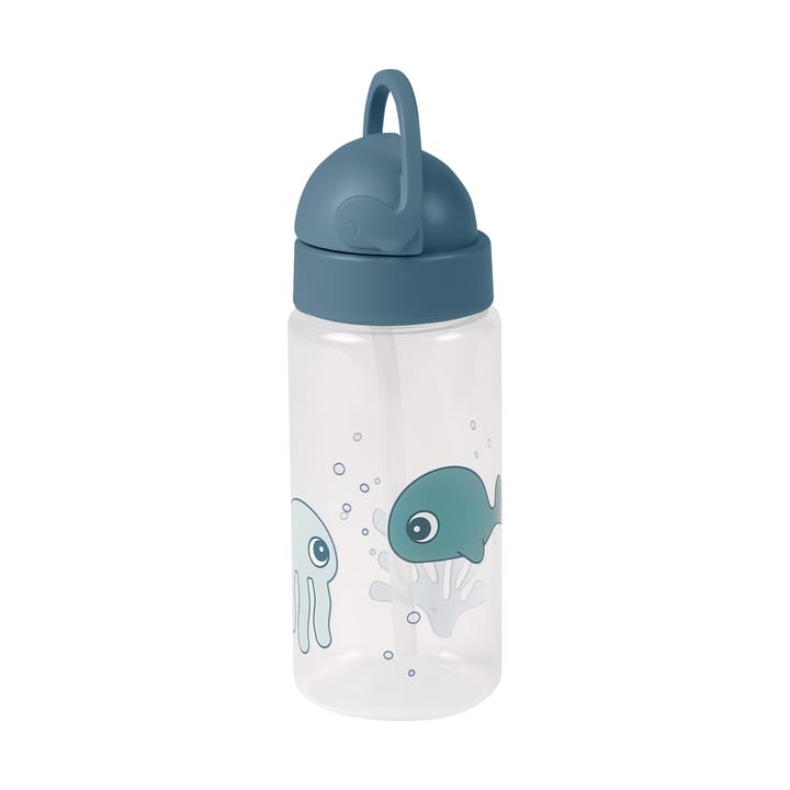 Sea friends fles met rietje, Blue Done by deer