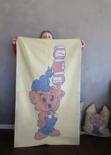 Dunderhonung kinderdeken 72x105 cm - Geel - Ekelund Linneväveri