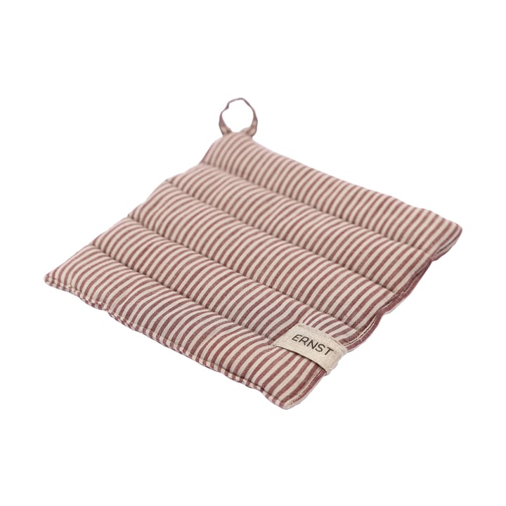 Ernst pannenlap gestreept 23x25 cm - Rood-beige - ERNST