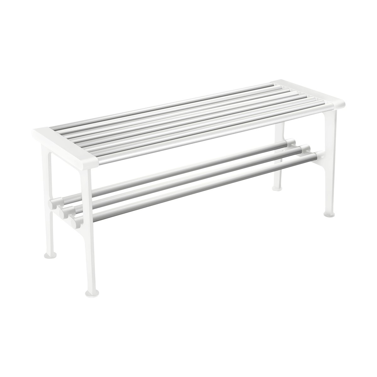 Essem Design Nostalgi bank 100 cm Aluminium-wit