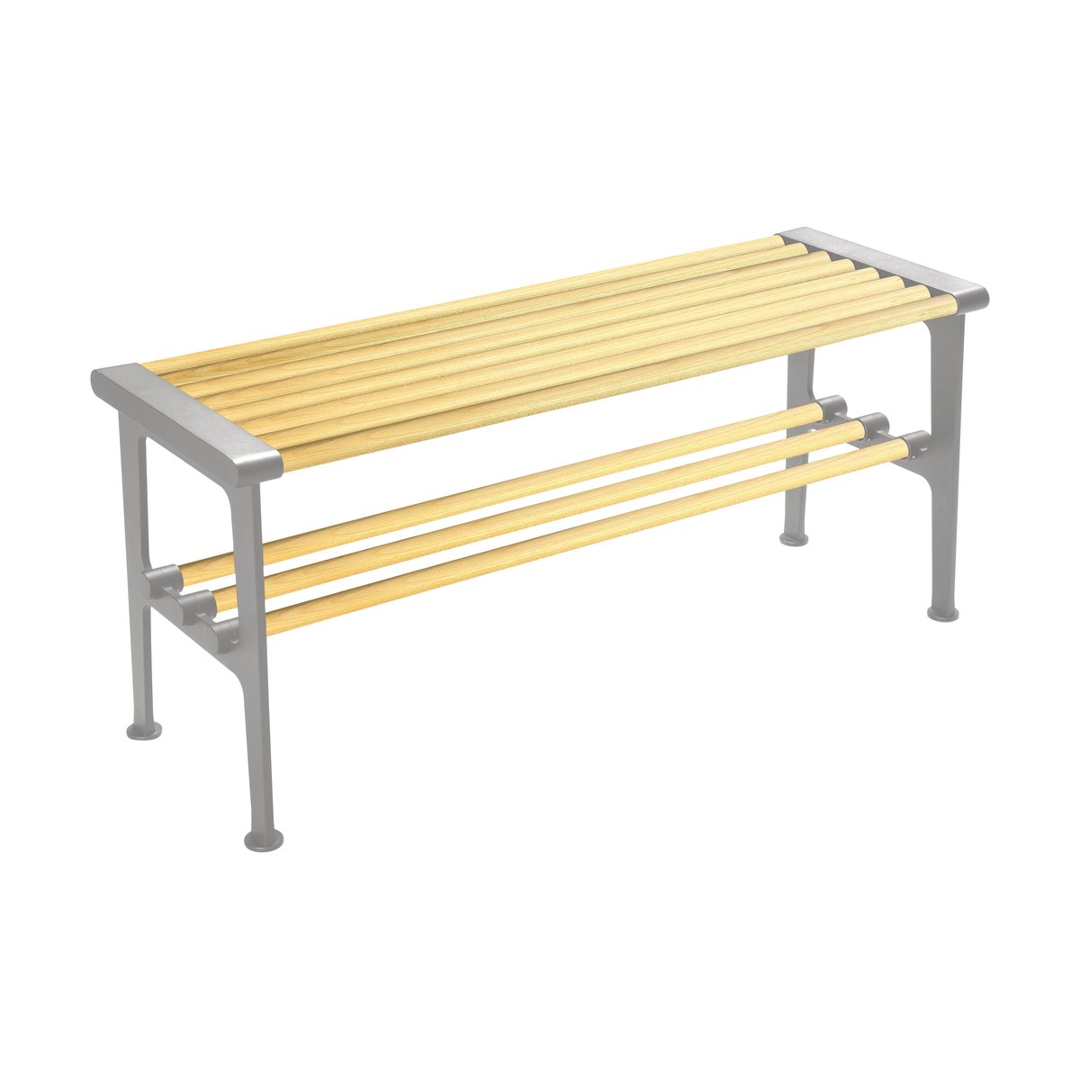 Essem Design Nostalgi bank 100 cm Berken-aluminium