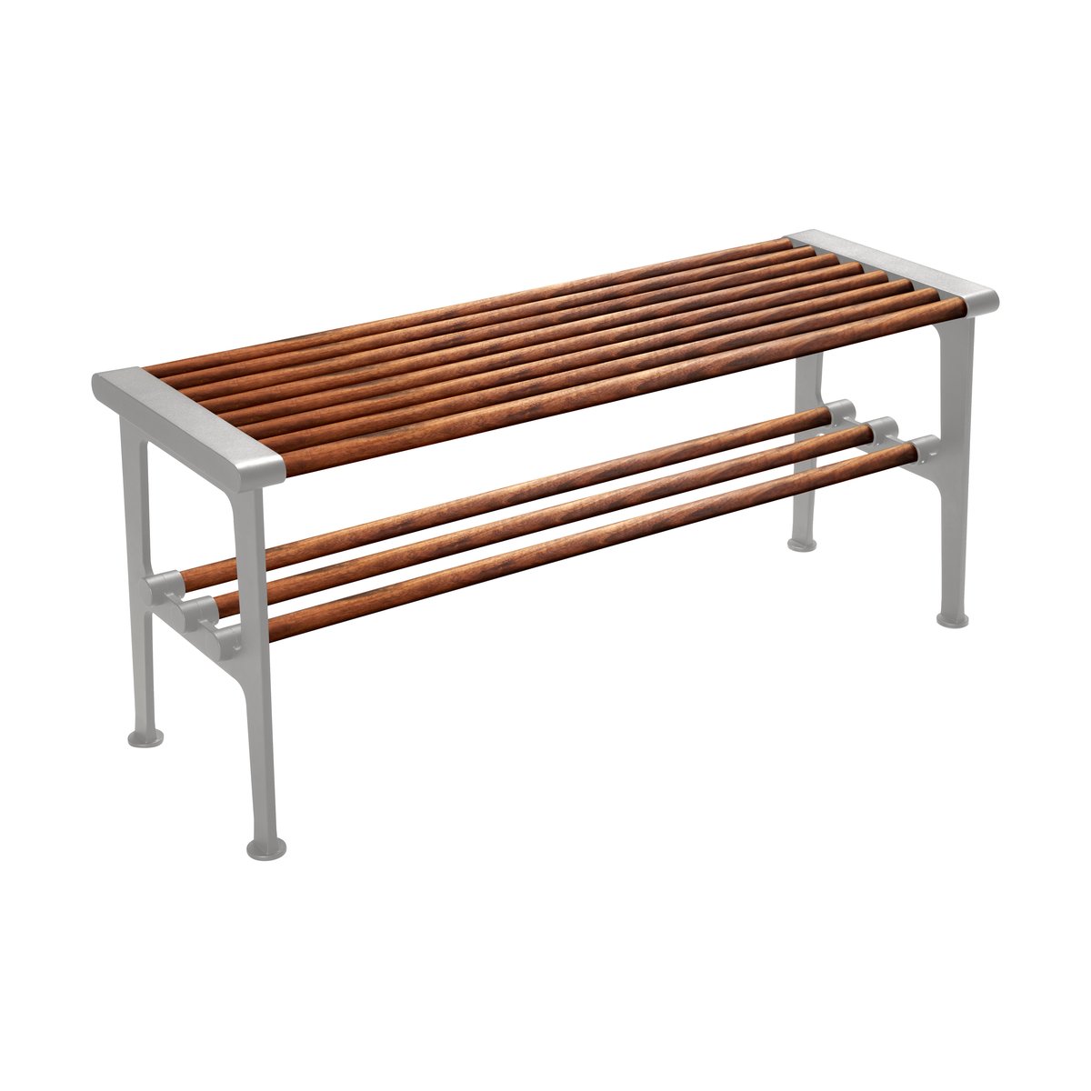 Essem Design Nostalgi bank 100 cm Walnoot-aluminium