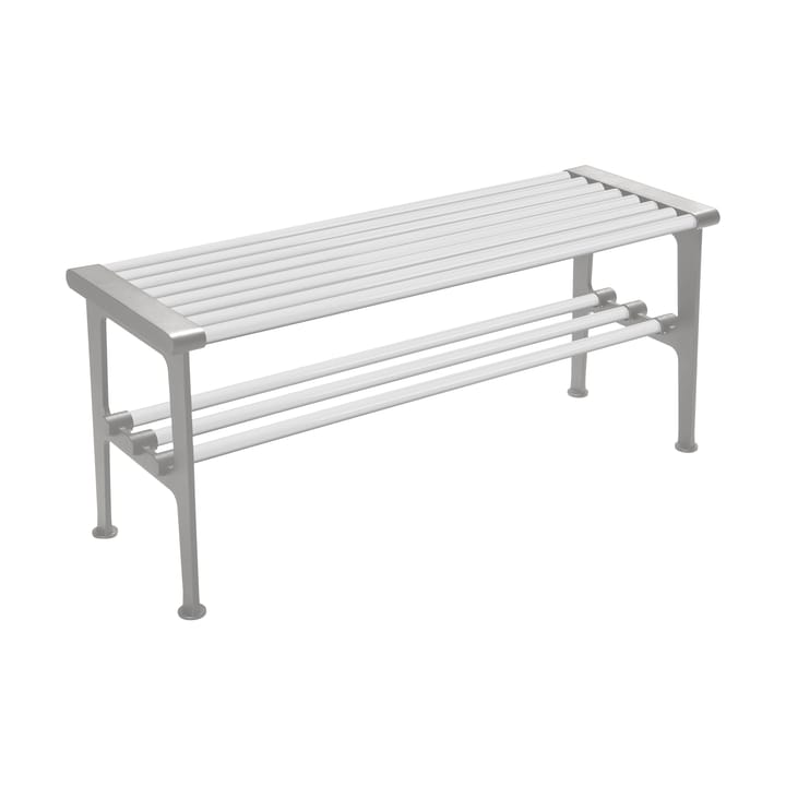 Nostalgi bank 100 cm - Wit-aluminium - Essem Design