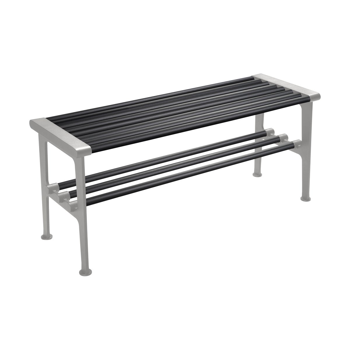 Essem Design Nostalgi bank 100 cm Zwart-aluminium