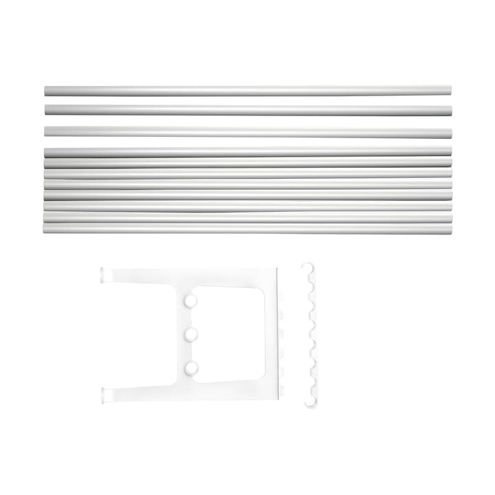 Nostalgi bank verlenging 100 cm, Aluminium-wit Essem Design