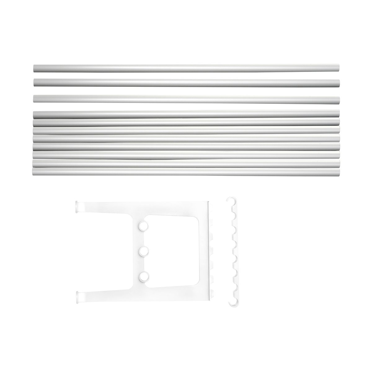 Essem Design Nostalgi bank verlenging 100 cm Aluminium-wit