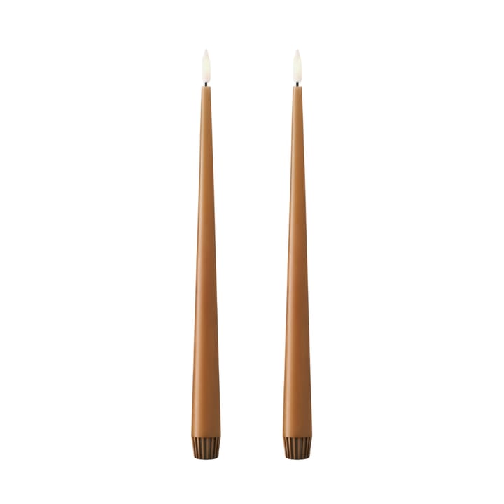 ester & erik dinerkaarsen LED 30 cm 2-pack - 23 Raw Toffee - Ester & erik