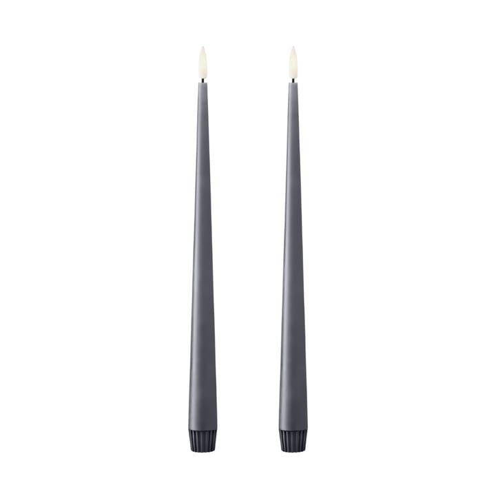 ester & erik dinerkaarsen LED 30 cm 2-pack - 74 Dark Slate - Ester & erik