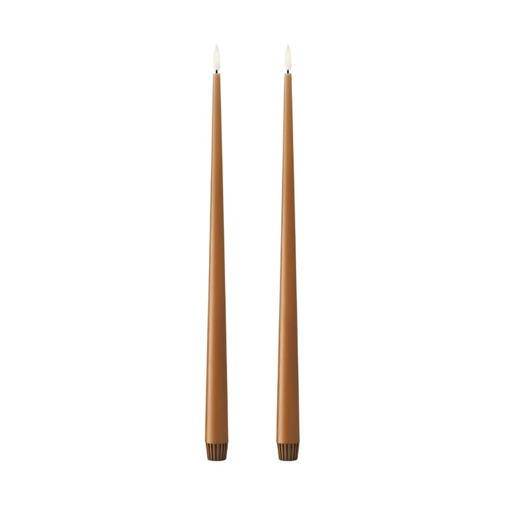 ester & erik dinerkaarsen LED 40 cm 2-pack - 23 Raw Toffee - ester & erik