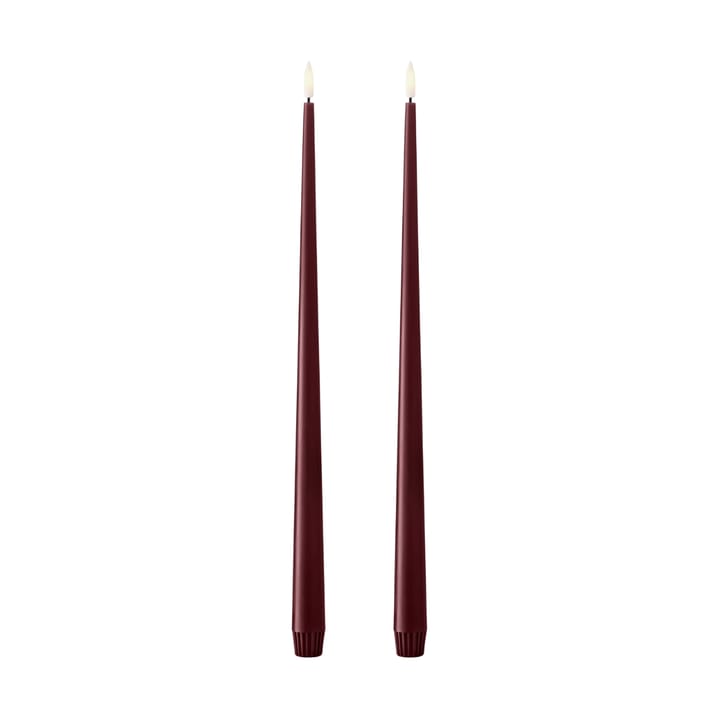 ester & erik dinerkaarsen LED 40 cm 2-pack - 44/2 Deep Wine - Ester & erik