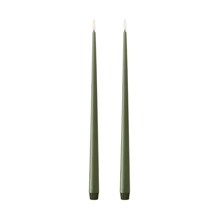 ester & erik dinerkaarsen LED 40 cm 2-pack - 70 Green Soil - Ester & erik