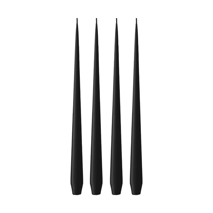 ester & erik kaars 32 cm 4-pack mat - Velvet matt black 95 - Ester & erik