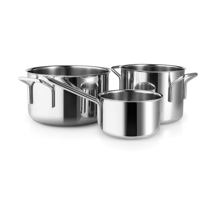 Eva Trio Stainless Steel pannenset 3-delig - Roestvrij staal - Eva Solo