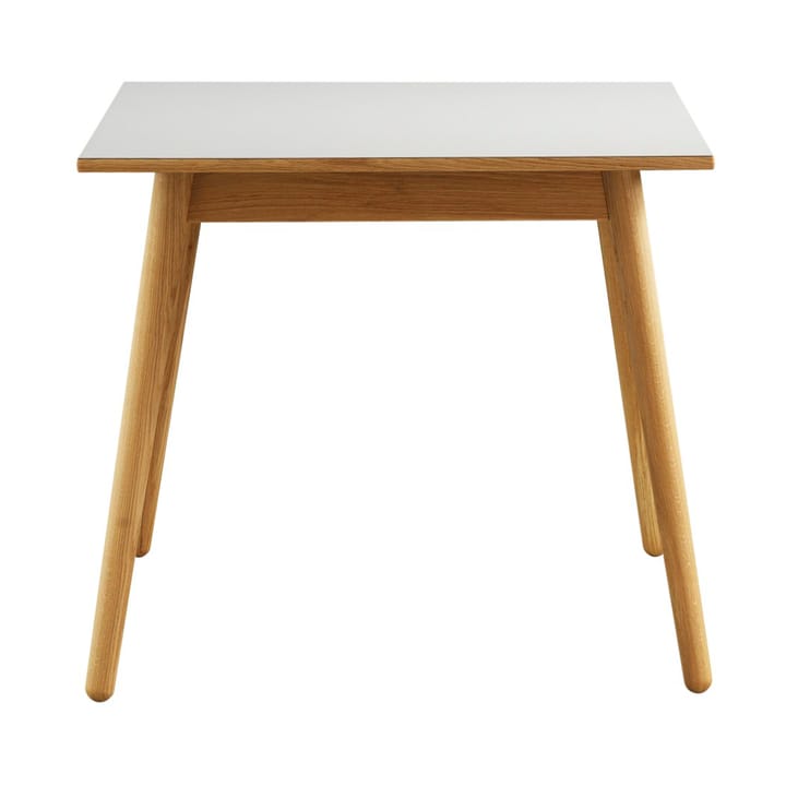 C35A eettafel 82x82 cm, Light grey-oak nature lacquered FDB Møbler