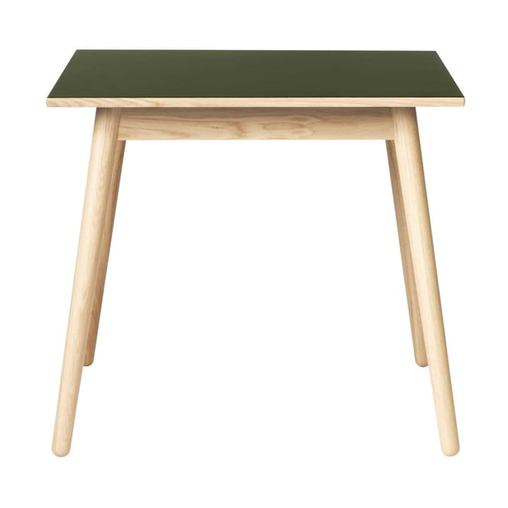 C35A eettafel 82x82 cm - Olive green-oak nature lacquered - FDB Møbler