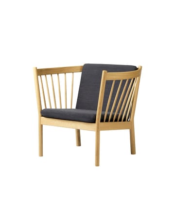 J146 Armchair lounge stoel - Oak nature lacquered-dark grey - FDB Møbler