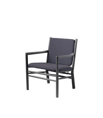J147 Armchair lounge stoel - Oak black painted-dark blue - FDB Møbler