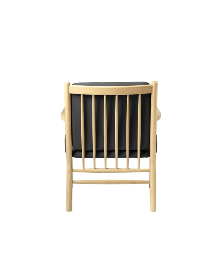 J147 Armchair lounge stoel - Oak nature lacquered-dark grey - FDB Møbler