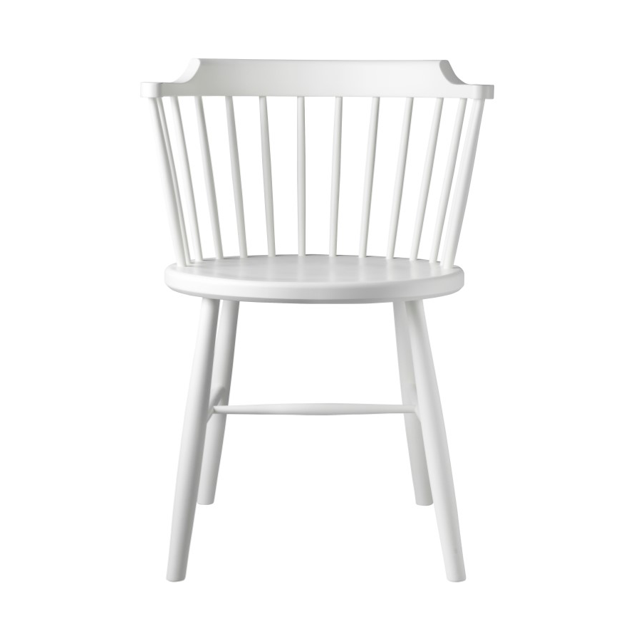 FDB Møbler J18 stoel Beech white painted