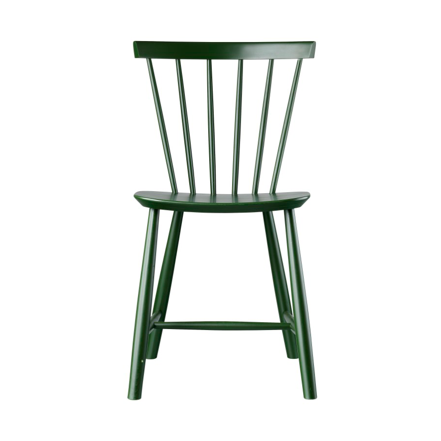 FDB Møbler J46 stoel Beech bottle green painted