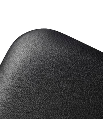 J48 stoel - Oak black painted-black leather - FDB Møbler