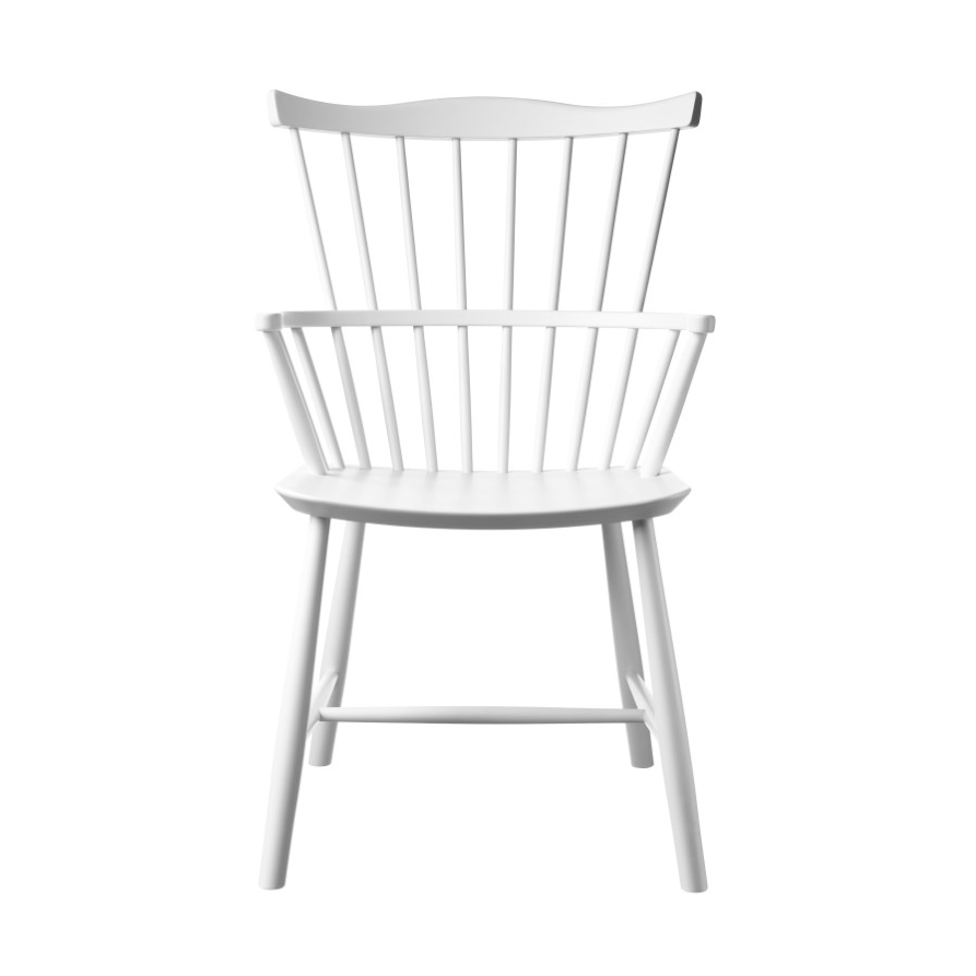 FDB Møbler J52B stoel Beech white painted