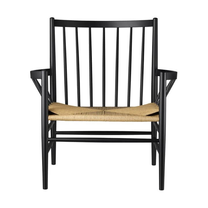 J82 Lounge stoel - Beech black painted-nature - FDB Møbler