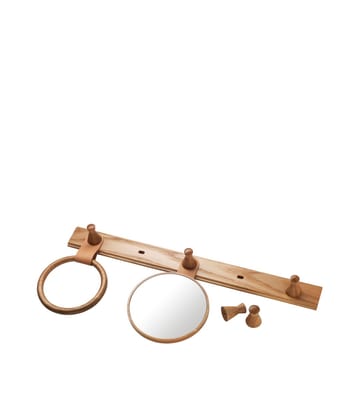 Q3 Allé kroklist 5 haken - Oak nature lacquered - FDB Møbler