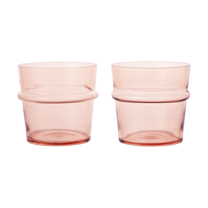 Boya drinkglas laag 30 cl 2-pack, Blush Ferm Living