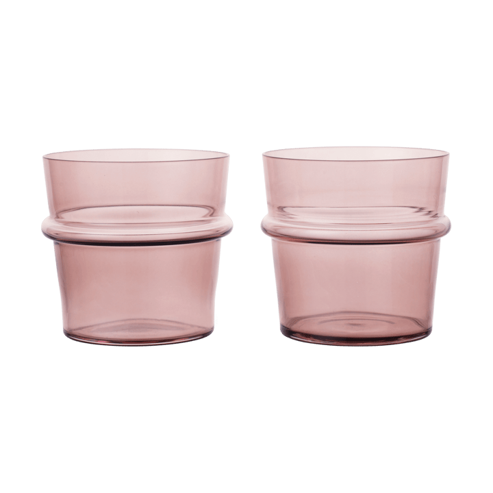 Boya drinkglas laag 30 cl 2-pack - Mauve - Ferm Living