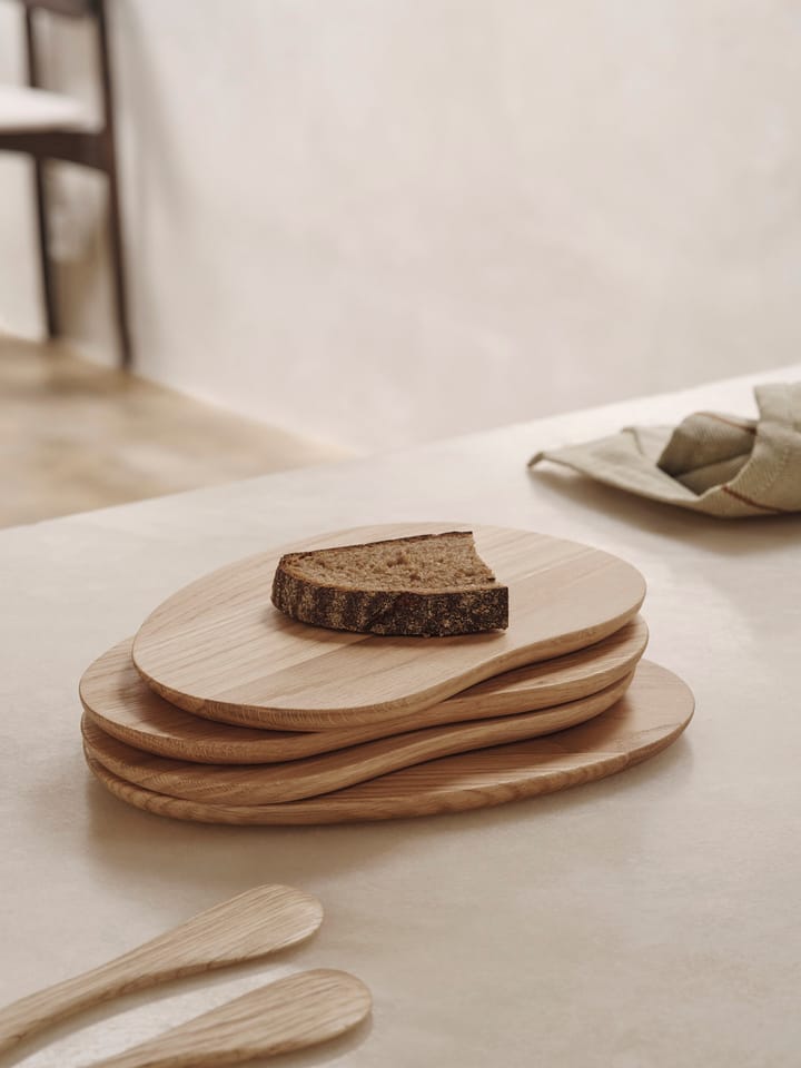 Cairn butter boards serveerplank 4-delig - Oak - ferm LIVING