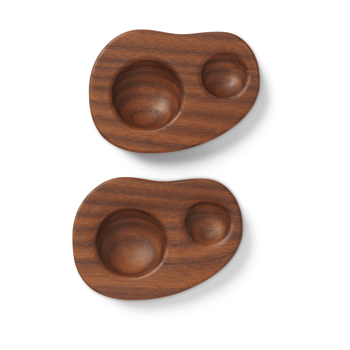 Cairn eierdop 2-pack - Dark brown - ferm LIVING