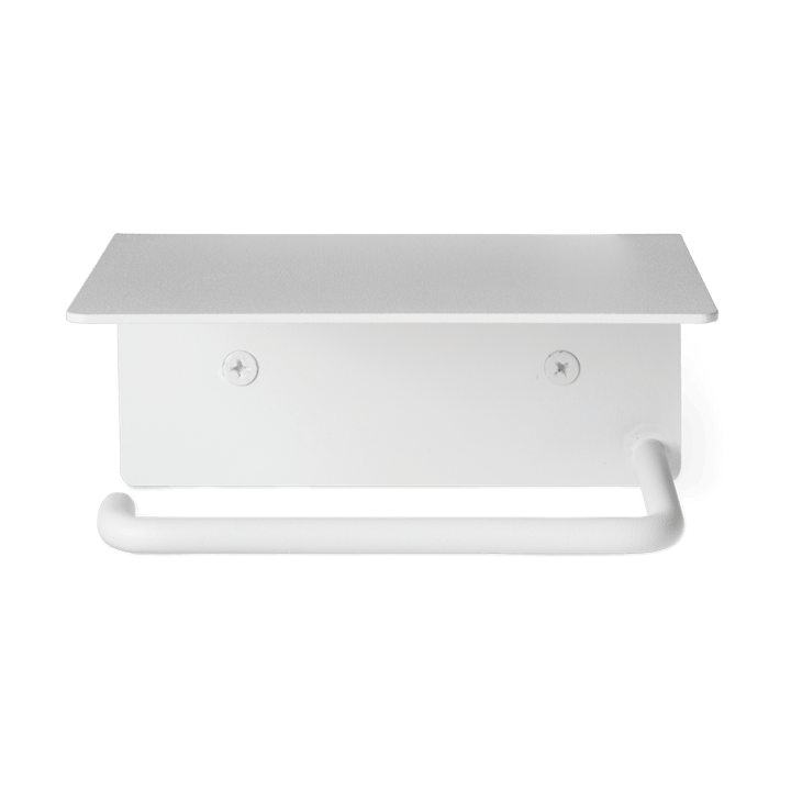 Dora toiletpapierhouder met legplank - White - ferm LIVING