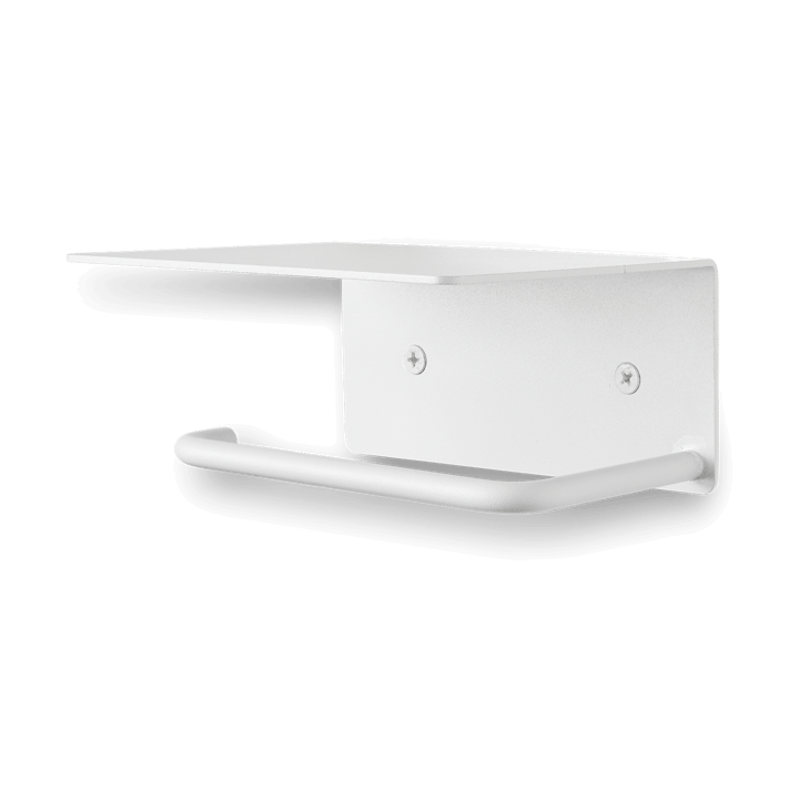 Dora toiletpapierhouder met legplank - White - ferm LIVING