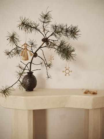 Ferm Living Jute Stars kerstboomversiering 3-delig - Natural - ferm LIVING