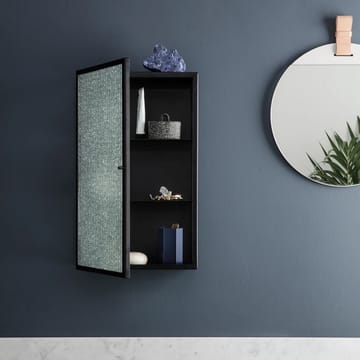 Haze Wandkast - black, geruit glas - ferm LIVING