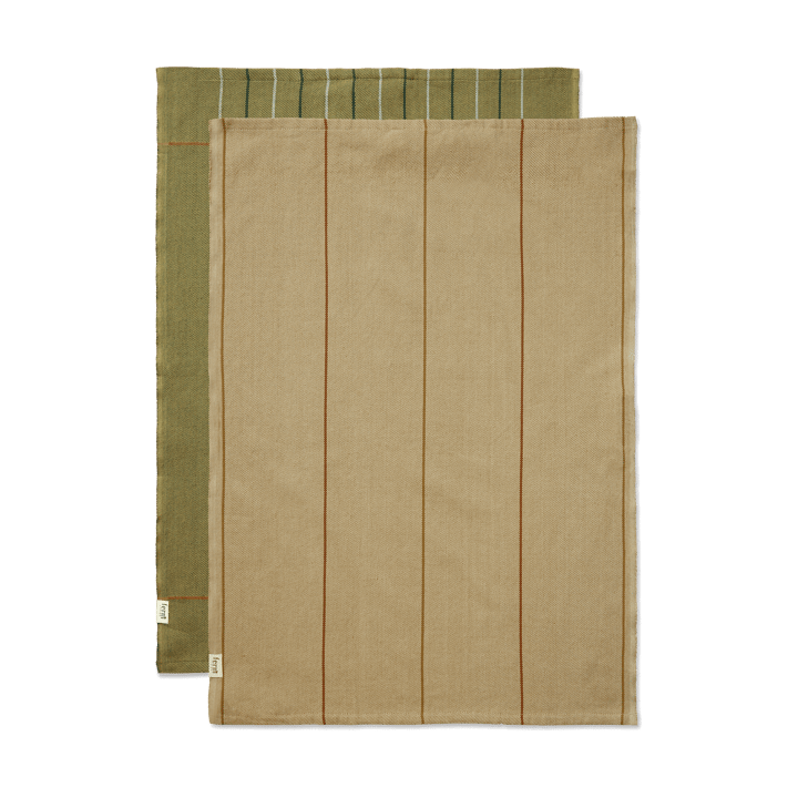 Ito keukenhanddoek 50x70 cm 2-pack - Seaweed-flax - Ferm LIVING