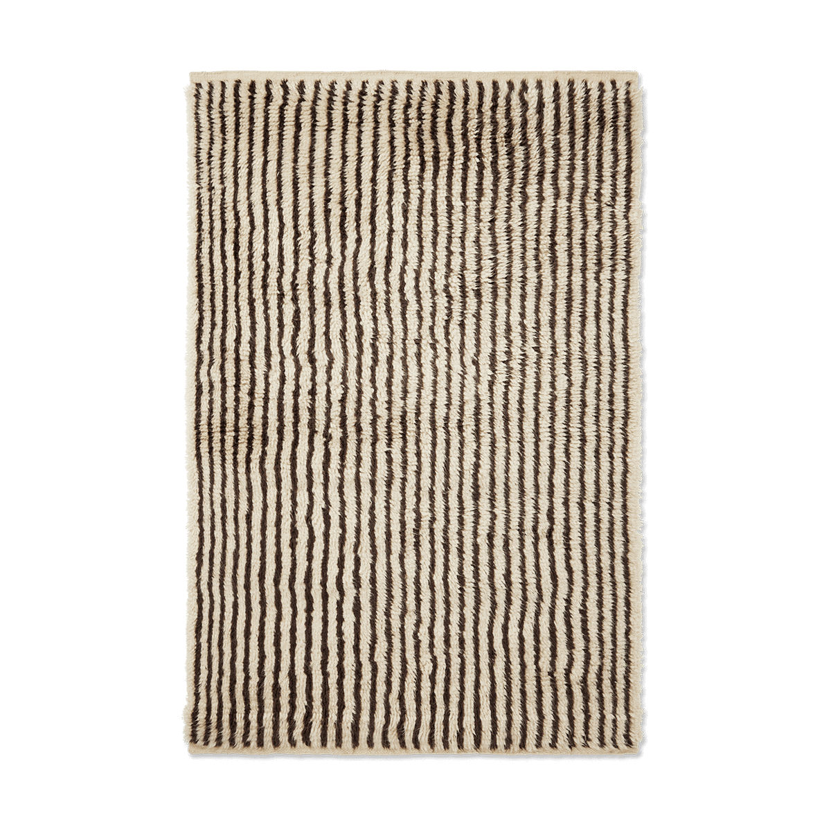 ferm LIVING Kami vloerkleed Off white-coffee, 120x180 cm