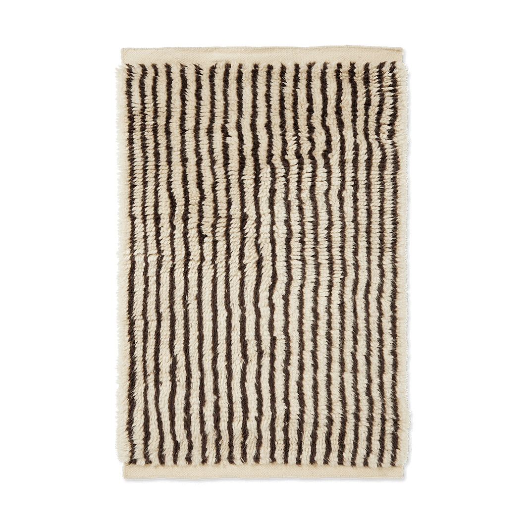 ferm LIVING Kami vloerkleed Off white-coffee, 80x120 cm