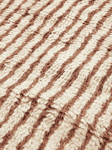 Kami vloerkleed - Off white-red brown, 120x180 cm - ferm LIVING